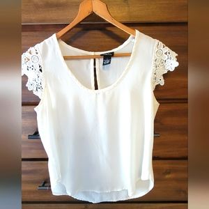 RUE 21  ivory blouse